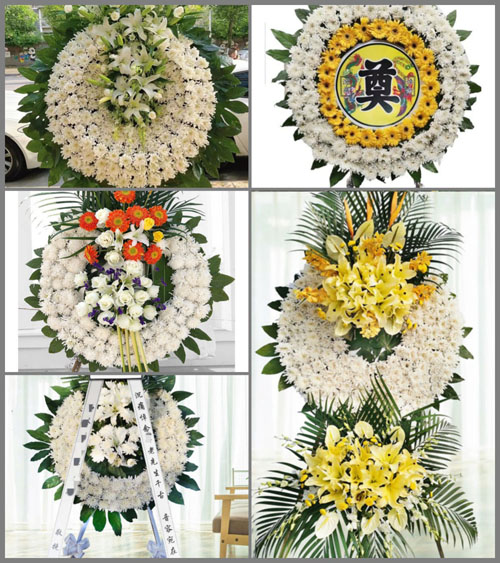 福建漳州平和县文峰镇文洋村花圈速递